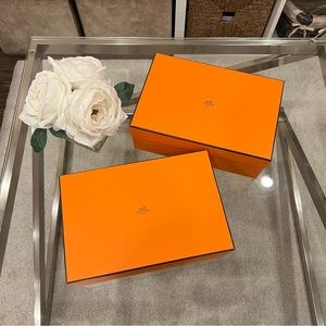 Hermes Empty Shoe Boxes (Set of 2)